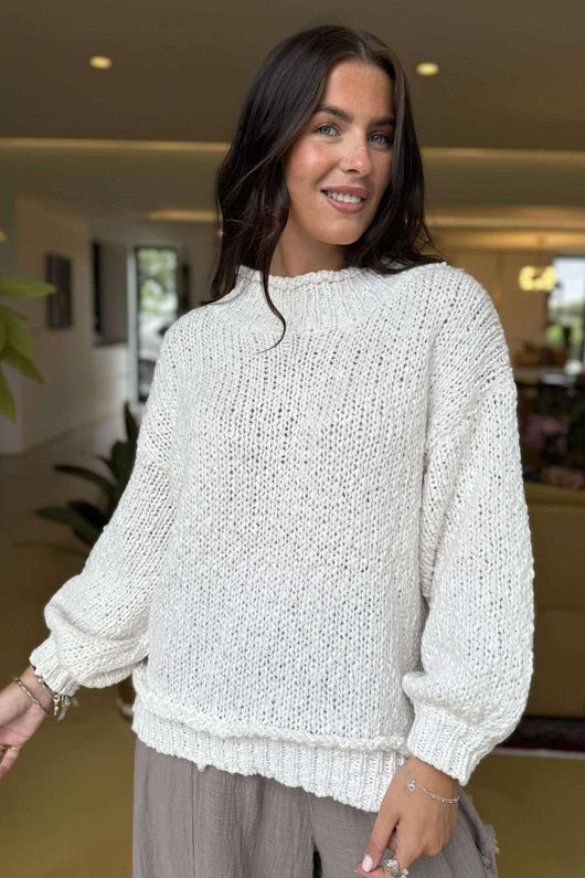 Laundry B Cuddle Club Chill Knit Marshmallow